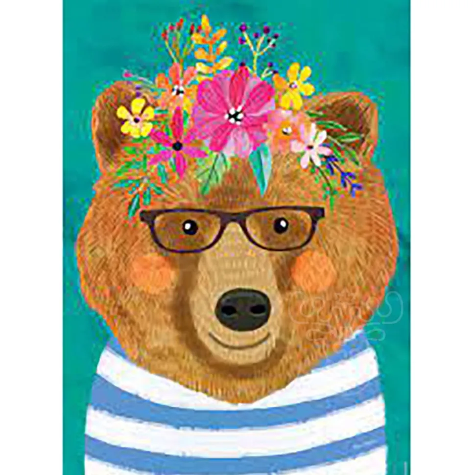 Heye Floral Friends Gentle Bruin Puzzle 1000pcs