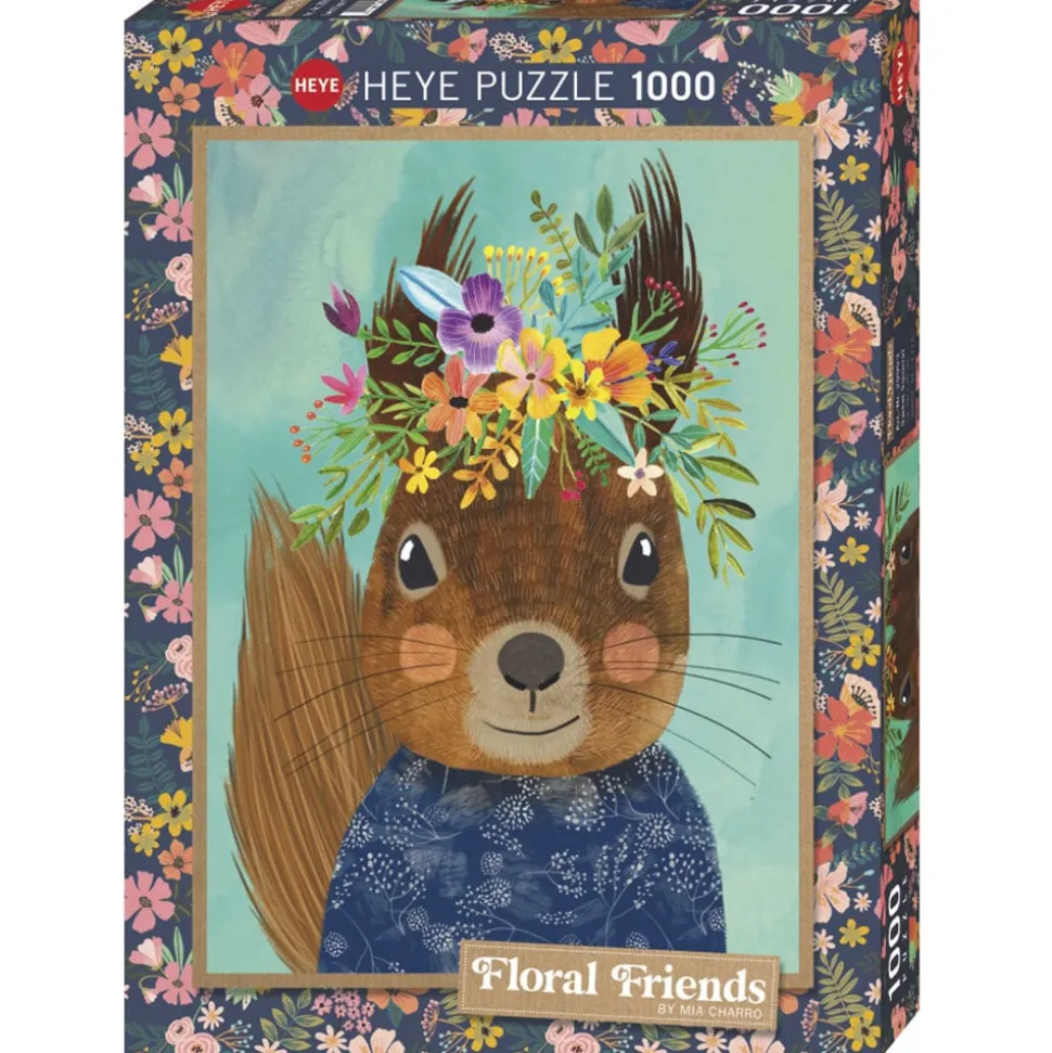 Heye Floral Friends Sweet Squirrel Puzzle 1000pcs