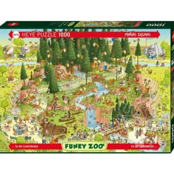 Heye Funky Zoo: Black Forest Habitat Puzzle 1000pcs