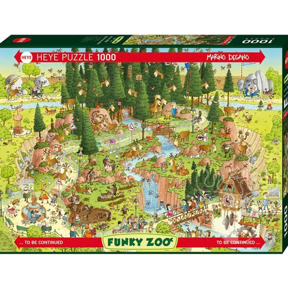 Heye Funky Zoo: Black Forest Habitat Puzzle 1000pcs