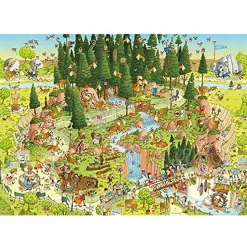 Heye Funky Zoo: Black Forest Habitat Puzzle 1000pcs