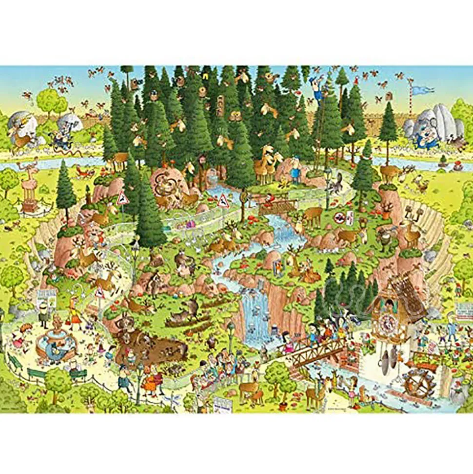 Heye Funky Zoo: Black Forest Habitat Puzzle 1000pcs