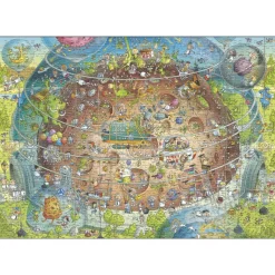 Heye Funky Zoo: Cosmic Habitat Puzzle 1000pcs