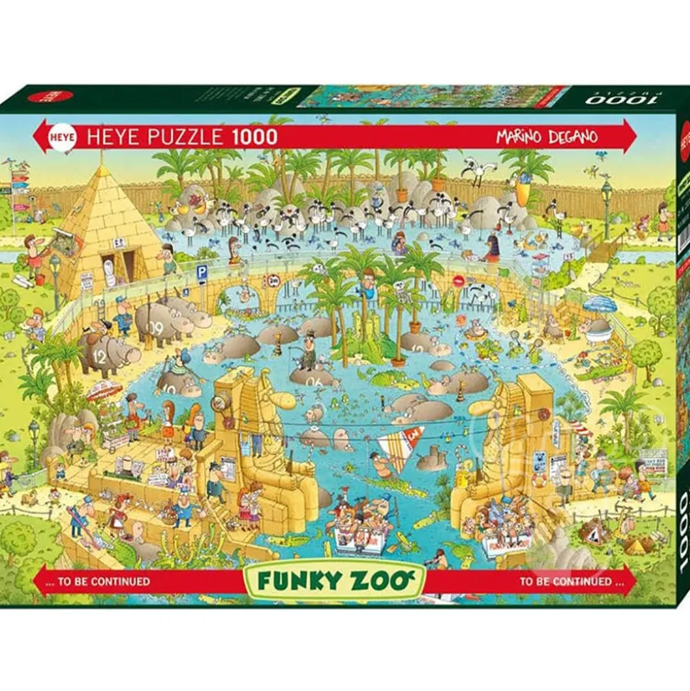 Heye Funky Zoo: Nile Habitat Puzzle 1000pcs