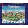 Heye Map Art Alpine Mountain World Puzzle 2000pcs