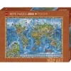 Heye Map Art Amazing World Puzzle 2000pcs
