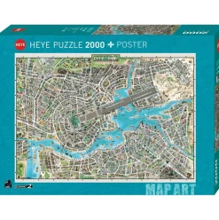 Heye Map Art City of Pop Puzzle 2000pcs