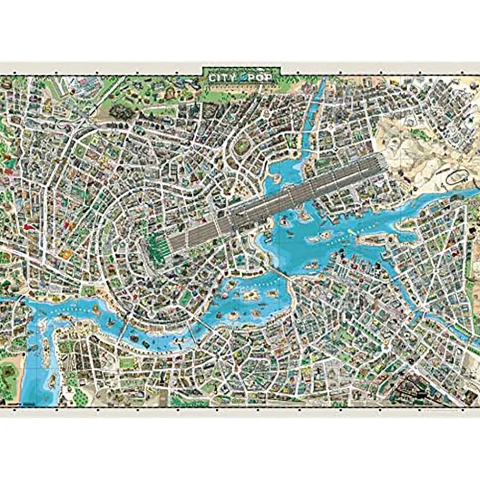 Heye Map Art City of Pop Puzzle 2000pcs