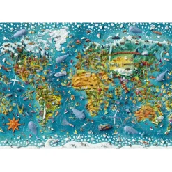 Heye Map Art Minaiature World Puzzle 2000pcs