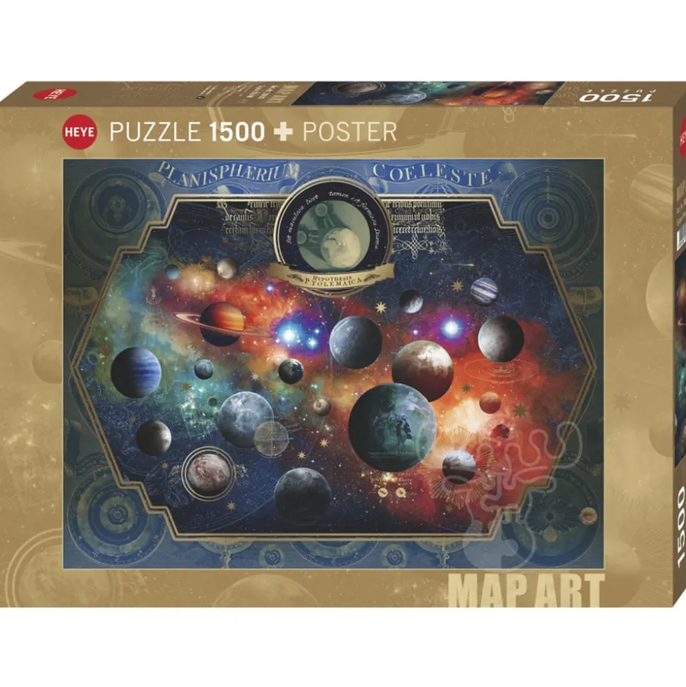 Heye Map Art Space World Puzzle 1500pcs