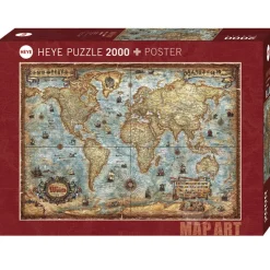 Heye Map Art The World Puzzle 2000pcs
