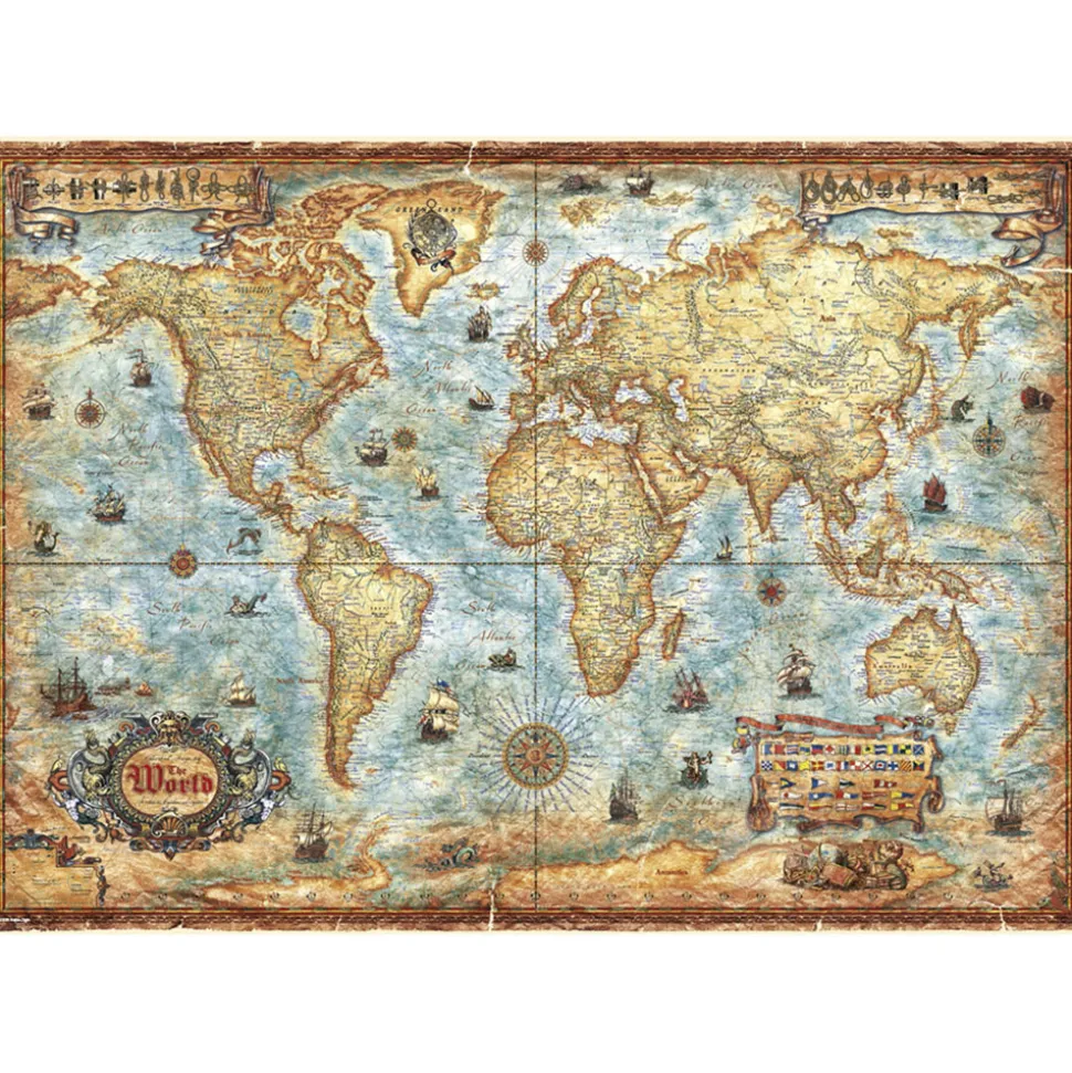 Heye Map Art The World Puzzle 2000pcs
