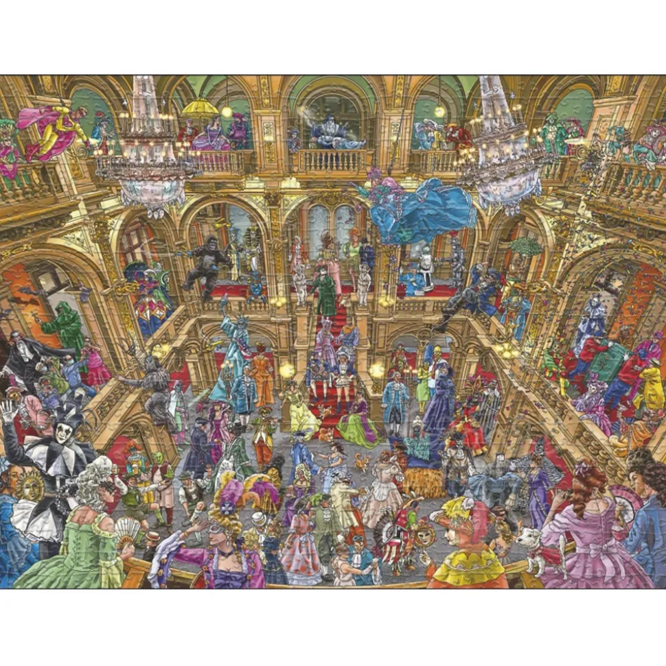 Heye Masked Ball Puzzle 1500pcs Triangle Box RETIRED