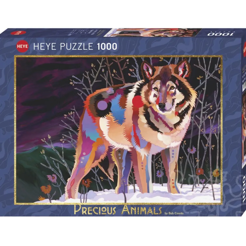 Heye Precious Animals: Night Wolf Puzzle 1000pcs
