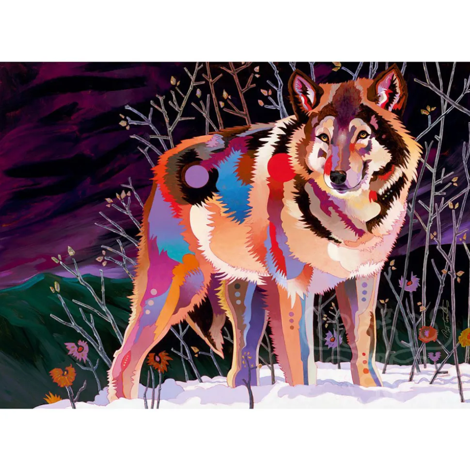 Heye Precious Animals: Night Wolf Puzzle 1000pcs