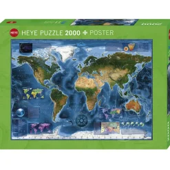 Heye Satellite Map Puzzle 2000pcs. RETIRED