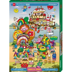 Heye Take a Trip: With Jon Burgerman Puzzle 500pcs