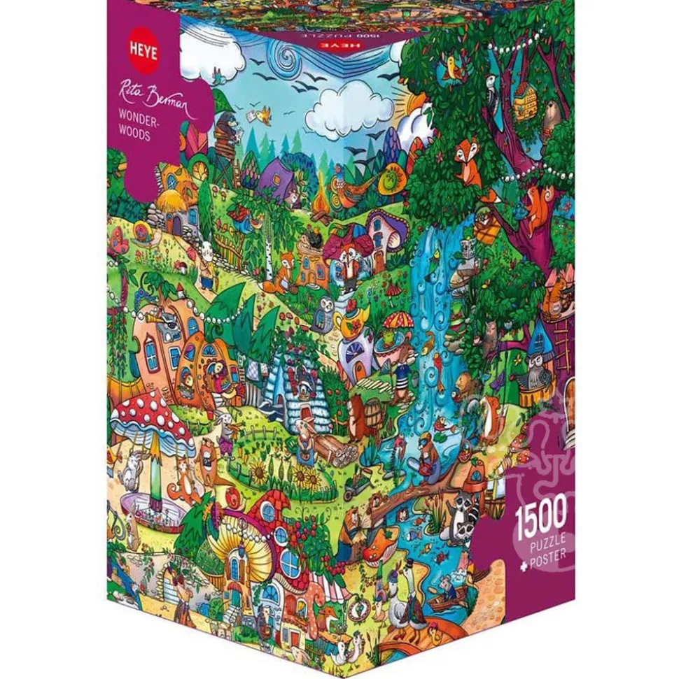 Heye Wonderwoods Puzzle 1500pcs Triangle Box RETIRED