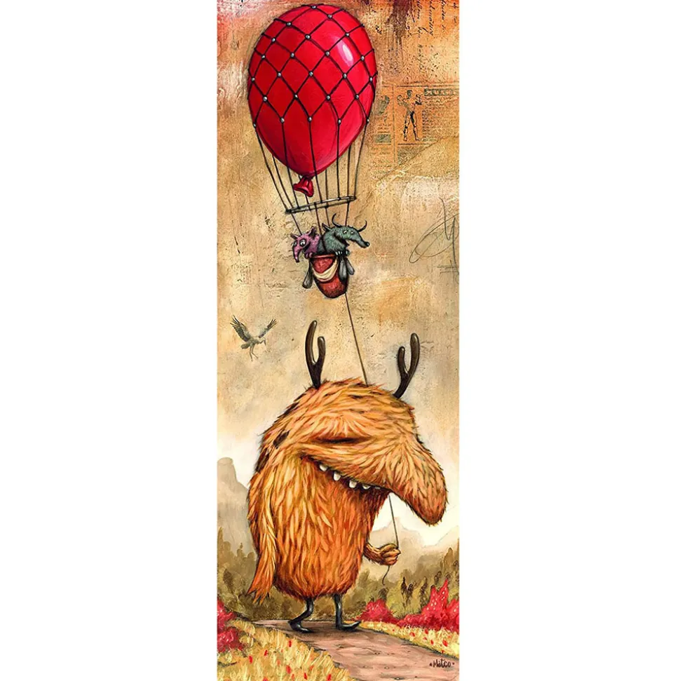Heye Zozoville Red Balloon Vertical Panorama Puzzle 1000pcs