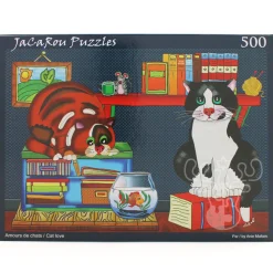 JaCaRou Cat Love Puzzle 500pcs