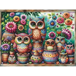 JaCaRou Owl Together Now Puzzle 1000pcs
