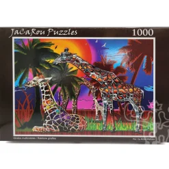 JaCaRou Rainbow Giraffes Puzzle 1000pcs