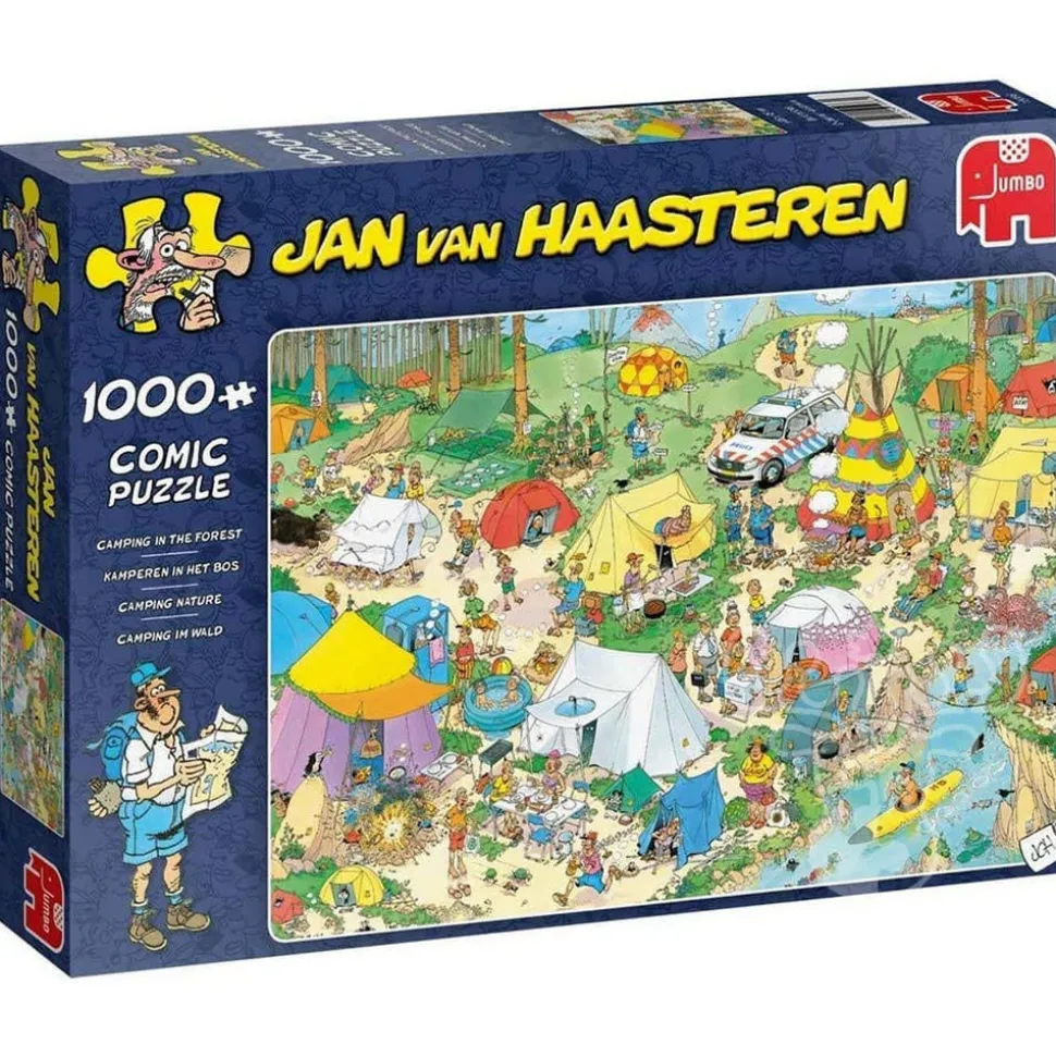 Jumbo Jan van Haasteren - Camping in the Forest Puzzle 1000pcs