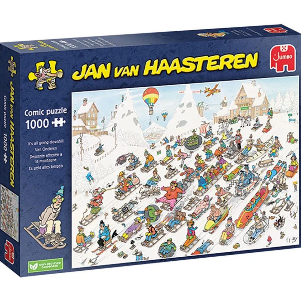 Jumbo Jan van Haasteren - It’s all Going Downhill Puzzle 1000pcs