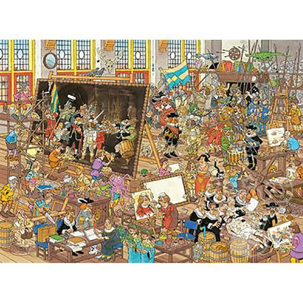 Jumbo Jan van Haasteren - Rembrandt's Studio and Gallery of Curiosities Puzzle 2 x 1000pcs