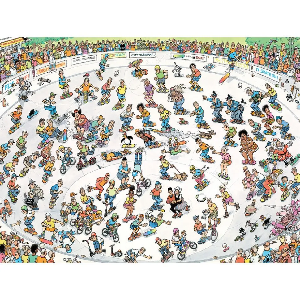 Jumbo Jan van Haasteren - Riding the Skate Bowl Puzzle 1000pcs