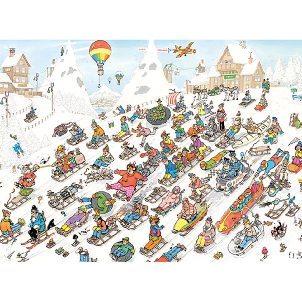 Jumbo Jan van Haasteren - It’s all Going Downhill Puzzle 1000pcs