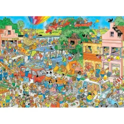 Jumbo Jan van Haasteren - The Music Shop and Holiday Jitters Puzzle 2 x 1000pcs