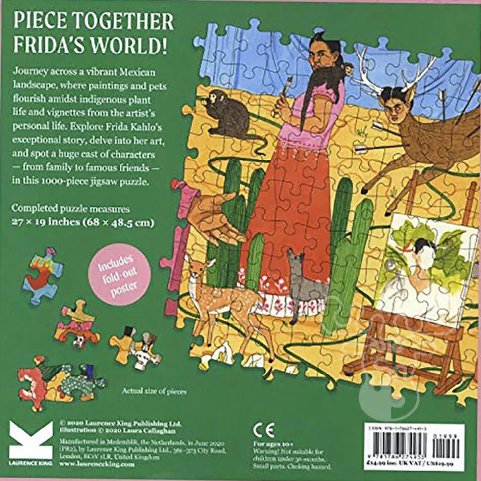 Laurence King The World of Frida Kahlo Puzzle 1000pcs