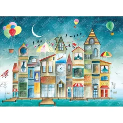 Magnolia Houses I Read Puzzle 1000pcs