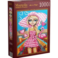Magnolia Lady in Pink Puzzle 1000pcs