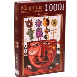 Magnolia Surrealist Cat Puzzle 1000pcs