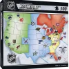 MasterPieces NHL Hockey Map Puzzle 500pcs