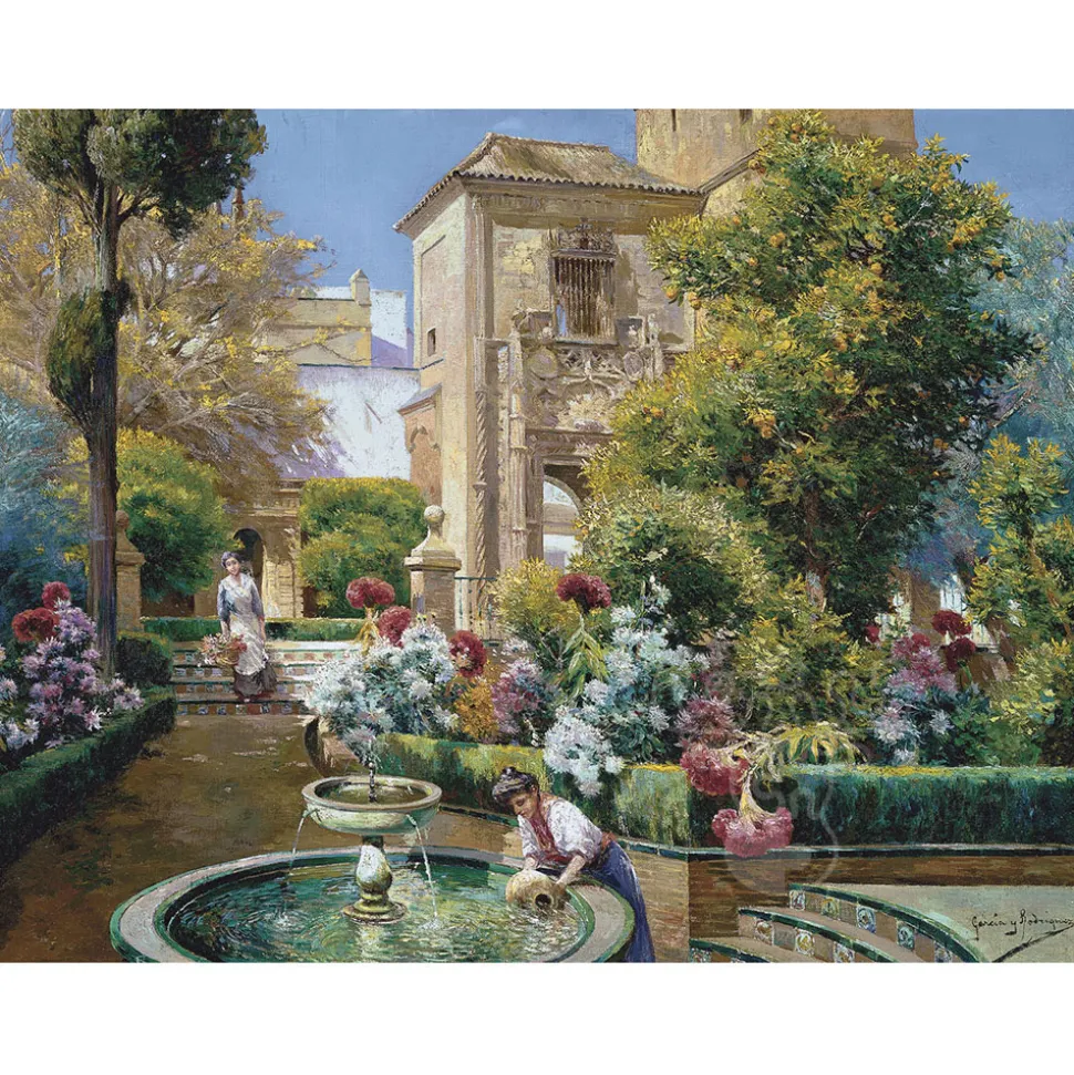 Michèle Wilson Rodriguez: Fountain of the Alcazar Wood Puzzle 500pcs