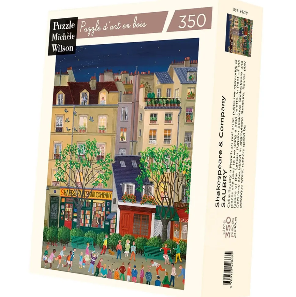 Michèle Wilson Saubry: Shakespeare and Company Wood Puzzle 350pcs