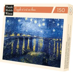 Michèle Wilson Van Gogh: Starry Night Over the Rhone Wood Puzzle 150pcs