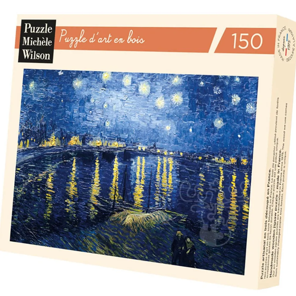 Michèle Wilson Van Gogh: Starry Night Over the Rhone Wood Puzzle 150pcs