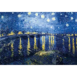 Michèle Wilson Van Gogh: Starry Night Over the Rhone Wood Puzzle 150pcs