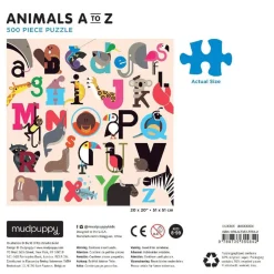 Mudpuppy Animals A to Z Puzzle 500pcs
