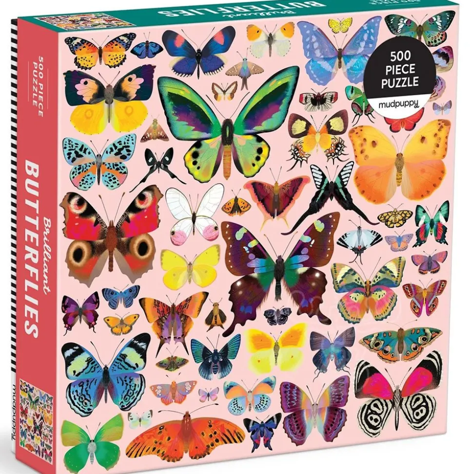 Mudpuppy Brilliant Butterflies Puzzle 500pcs