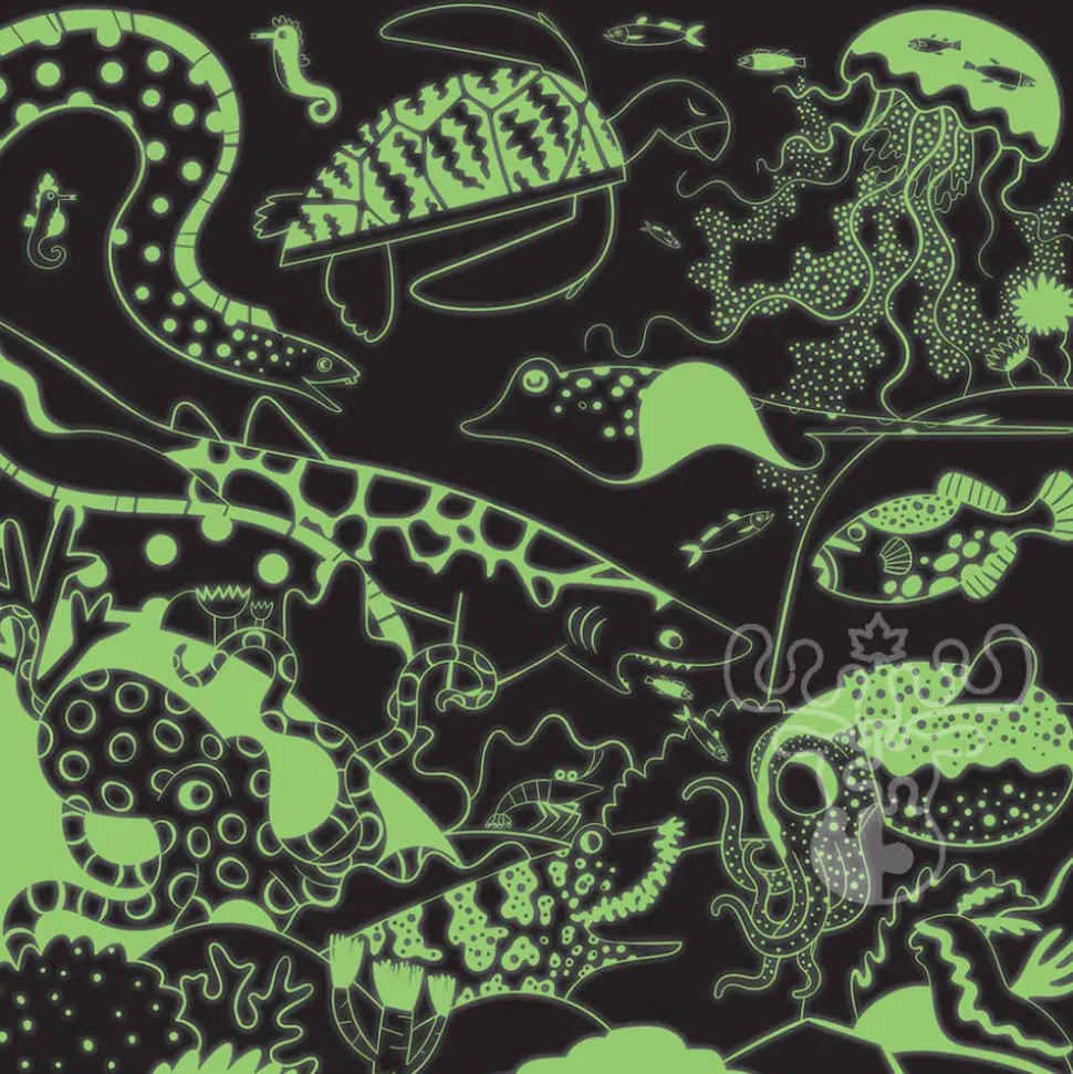 Mudpuppy Glow in the Dark Ocean Illuminated Puzzle 500pcs