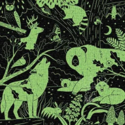 Mudpuppy Glow in the Dark Forest Illuminated Puzzle 500pcs