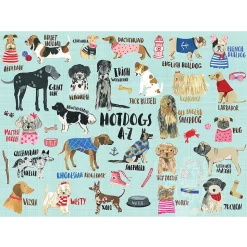 Mudpuppy Hot Dogs A-Z Puzzle 1000pcs