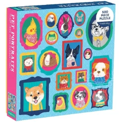 Mudpuppy Pet Portraits Puzzle 500pcs