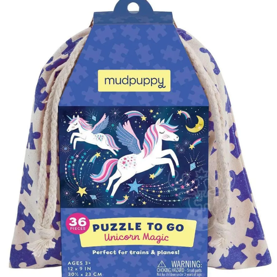 Mudpuppy Puzzle to Go Unicorn Magic Puzzle 36pcs