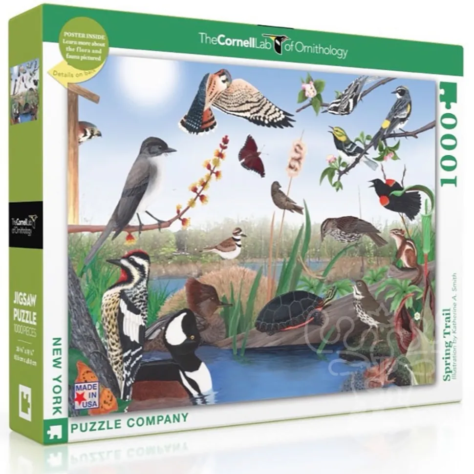 New York Puzzle Co. Cornell Lab: Spring Trail Puzzle 1000pcs